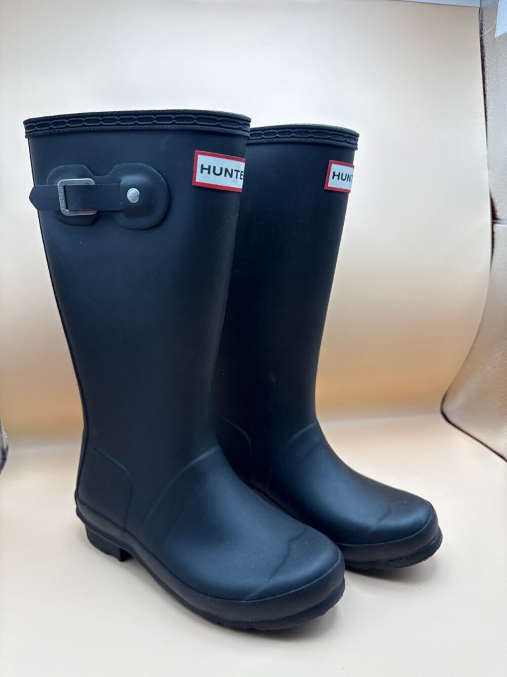 Hunter Kids Original Tall Rain Boots Black Size 1